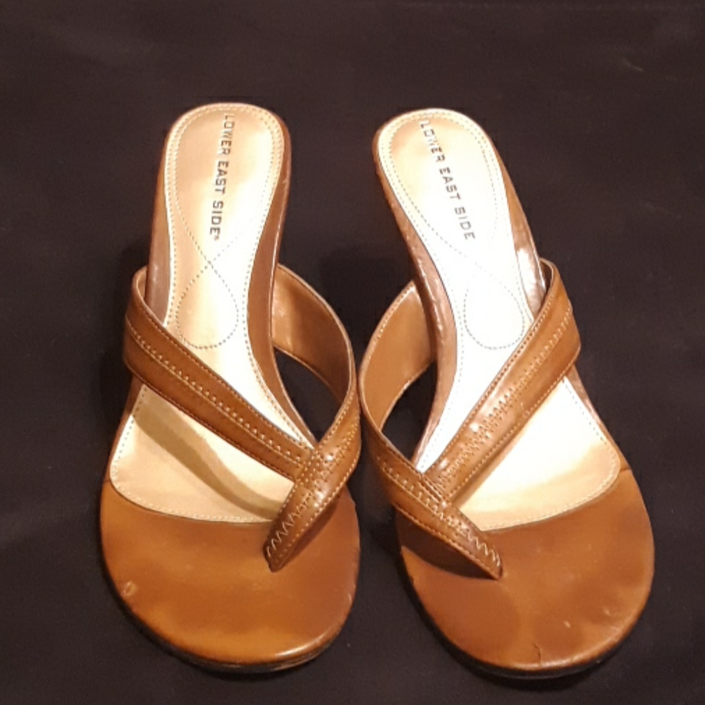 Slip on sandles, used.